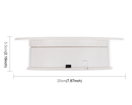 20cm 360 Degree Electric Rotating Turntable Display Stand Photography Video Shooting Props Turntable, Load 1.5kg, Powered by Battery & USB, 20cm/Powered by Battery or USB(W), 20cm/Powered by Battery or USB(W+B), 20cm/Powered by Battery or USB(B)