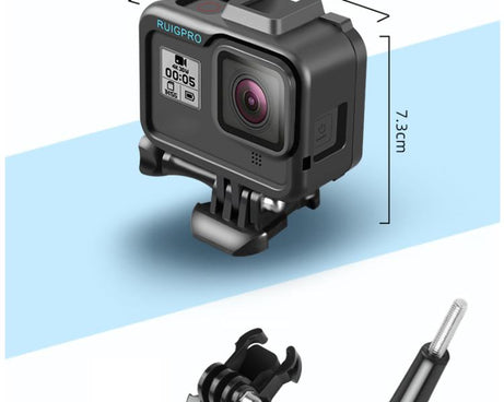 RUIGPRO for GoPro HERO8 Black Standard Border PC ABS Frame Mount Protective Case