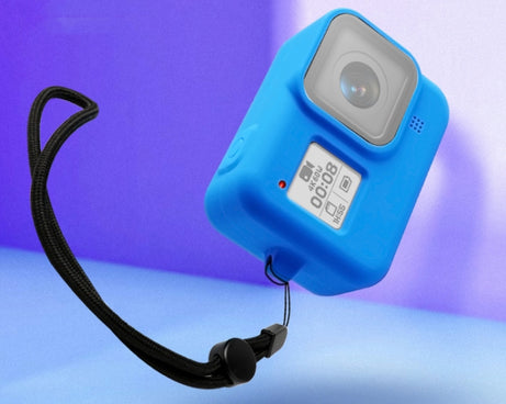 Silicone Protective Case Cover with Wrist Strap for GoPro HERO8 Black, For GoPro HERO8 Black