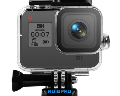 RUIGPRO for GoPro HERO8 Black 45m Waterproof Housing Protective Case with Buckle Basic Mount & Screw, RUIGPRO For GoPro HERO8 Black