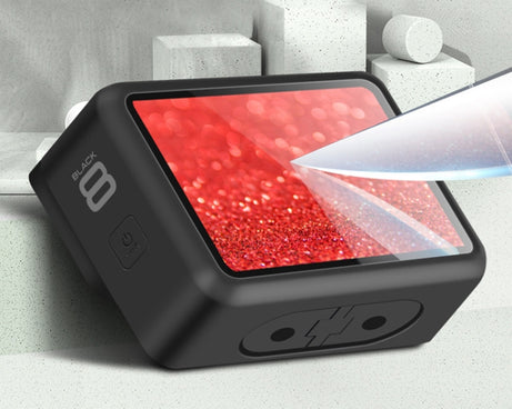 For GoPro HERO8 Black Lens + LCD Display Tempered Glass Film, For GoPro HERO8 Black