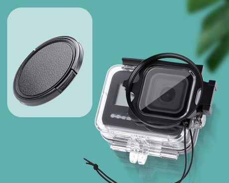 RUIGPRO for GoPro HERO8 58mm Filter Adapter Ring + Waterproof Case with Lens Cap
