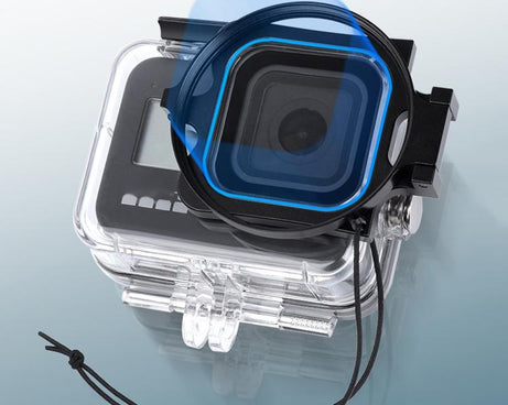 RUIGPRO for GoPro HERO8 58mm Filter Adapter Ring + Waterproof Case with Lens Cap
