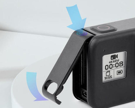 Sports Camera Rechargeable Battery Replacement Cover Side Cover for GoPro HERO8, For GoPro HERO8