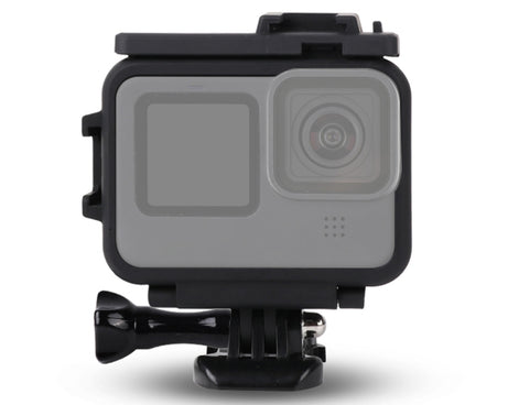 For GoPro HERO10 Black / HERO9 Black Plastic Frame Mount Protective Case with Base Buckle & Long Screw, Plastic Frame