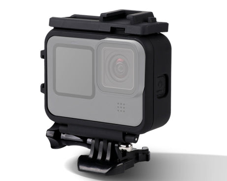 For GoPro HERO10 Black / HERO9 Black Plastic Frame Mount Protective Case with Base Buckle & Long Screw, Plastic Frame