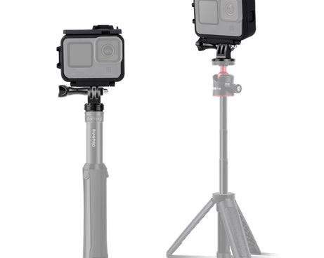 For GoPro HERO10 Black / HERO9 Black Plastic Frame Mount Protective Case with Base Buckle & Long Screw, Plastic Frame