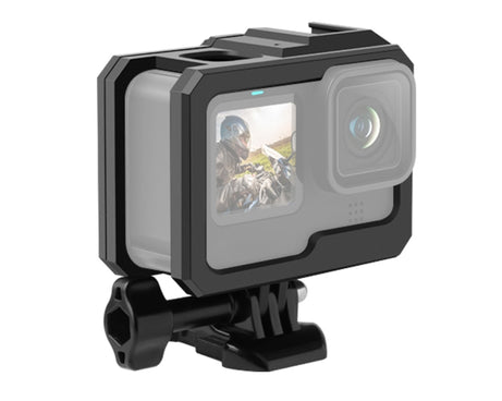 For GoPro HERO10 Black / HERO9 Black ABS Plastic Border Frame Mount Protective Case with Buckle Basic Mount & Screw, ABS Plastic Border Frame