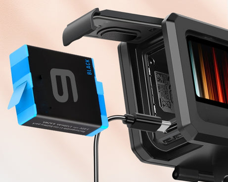 For GoPro HERO10 Black / HERO9 Black ABS Plastic Border Frame Mount Protective Case with Buckle Basic Mount & Screw, ABS Plastic Border Frame