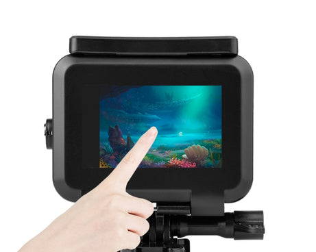 50m Waterproof Housing Protective Case with Buckle Basic Mount & Screw for GoPro HERO10 Black / HERO9 Black, 50m Waterproof Case