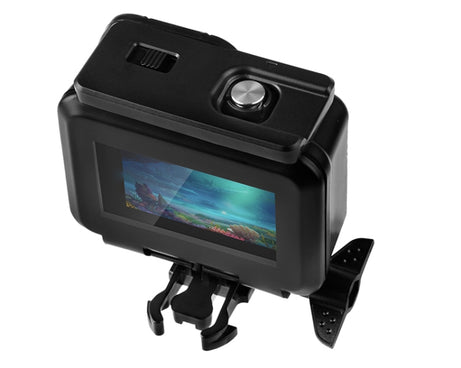50m Waterproof Housing Protective Case with Buckle Basic Mount & Screw for GoPro HERO10 Black / HERO9 Black, 50m Waterproof Case