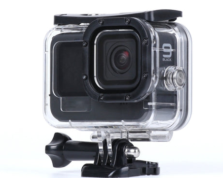 45m Waterproof Housing Protective Case with Buckle Basic Mount & Screw For GoPro HERO10 Black / HERO9 Black, For GoPro HERO9 Black