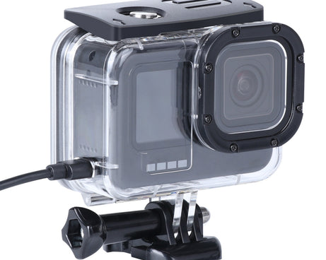 Shockproof Dustproof Housing Protective Case with Charging Hole & Buckle Basic Mount & Screw For GoPro HERO10 Black / HERO9 Black