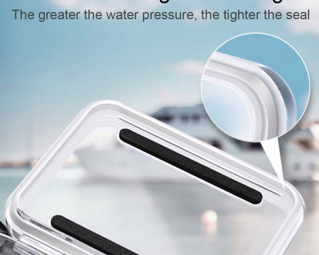 For GoPro HERO8 Black 45m Waterproof Housing Protective Case with Buckle Basic Mount & Screw & Floating Bobber Grip & Strap & Anti-Fog Inserts, Transparent HERO8 Case