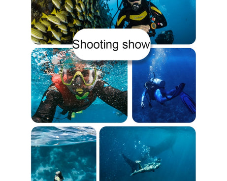 For GoPro HERO8 Black 45m Waterproof Housing Protective Case with Buckle Basic Mount & Screw & (Purple, Red, Pink) Filters & Floating Bobber Grip & Strap & Anti-Fog Inserts, Transparent HERO8 Case+Filters