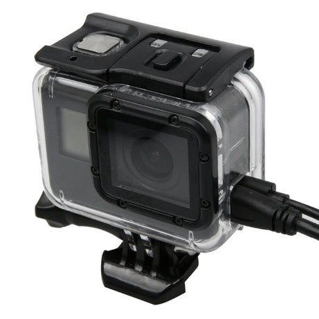 For GoPro HERO5 Skeleton Housing Protective Case Cover with Buckle Basic Mount & Lead Screw, Need to Disassemble Lens, with Buckle Basic
