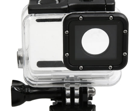 For GoPro HERO5 30m Waterproof PC & ABS Housing Protective Case + Touch Back Cover with Buckle Basic Mount & Long Screw, Backcover Size: 7 x 6 cm, Protective Case