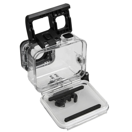 For GoPro HERO5 30m Waterproof PC & ABS Housing Protective Case + Touch Back Cover with Buckle Basic Mount & Long Screw, Backcover Size: 7 x 6 cm, Protective Case