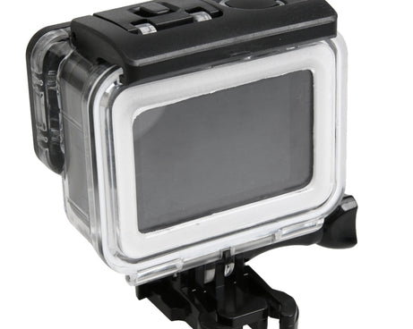 For GoPro HERO5 30m Waterproof PC & ABS Housing Protective Case + Touch Back Cover with Buckle Basic Mount & Long Screw, Backcover Size: 7 x 6 cm, Protective Case