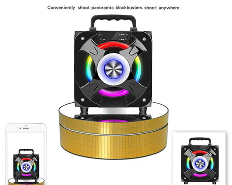 12cm 360 Degree Rotating Turntable Mirror Electric Display Stand Video Shooting Props Turntable, Load: 3kg, 12cm Mirror Sequins Gold, 12cm Mirror Sequins Silver