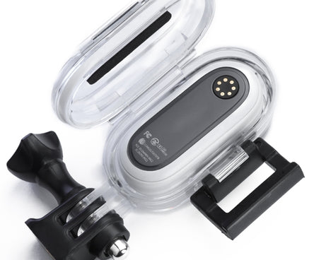 30m Underwater Waterproof Housing Protective Case for Insta360 GO 2, with Base Adapter & Screw, For Insta360 GO 2