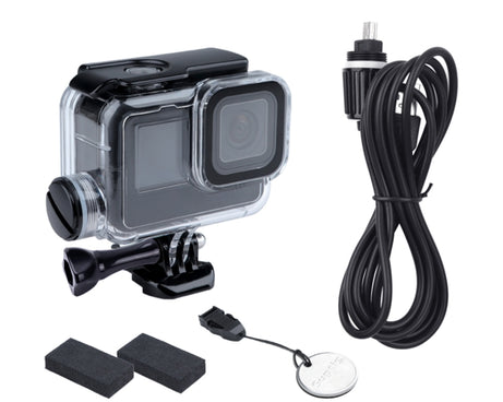 For GoPro HERO10 Black / HERO9 Black 30m Charging Waterproof Housing Case with Buckle Basic Mount & Screw, For GoPro HERO9 Black / Charging