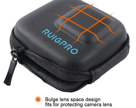 RUIGPRO Super Mini EVA Storage Protective Case Box for GoPro Hero11 Black / HERO10 Black / HERO9 Black / HERO8 Black /7 /6 /5, For GoPro HERO7 /6 /5