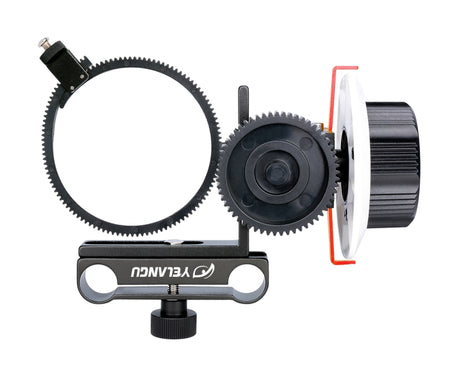 YELANGU F0 Camera Follow Focus with Gear Ring Belt for Canon / Nikon / Video Cameras / DSLR Cameras, F0 (Orange), F0 (Blue), F0 (Red)