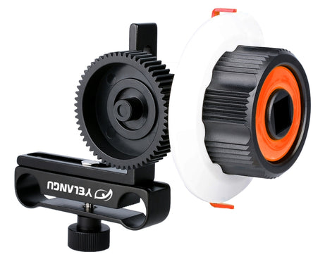 YELANGU F0 Camera Follow Focus with Gear Ring Belt for Canon / Nikon / Video Cameras / DSLR Cameras, F0 (Orange), F0 (Blue), F0 (Red)