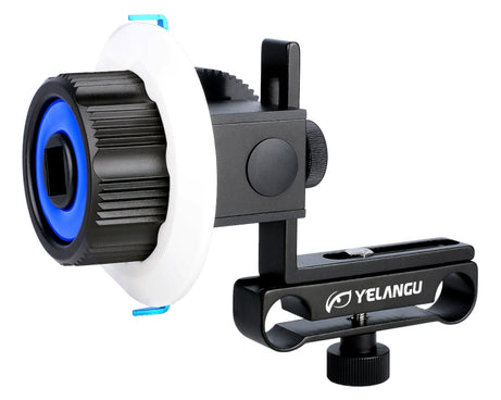 YELANGU F0 Camera Follow Focus with Gear Ring Belt for Canon / Nikon / Video Cameras / DSLR Cameras, F0 (Orange), F0 (Blue), F0 (Red)