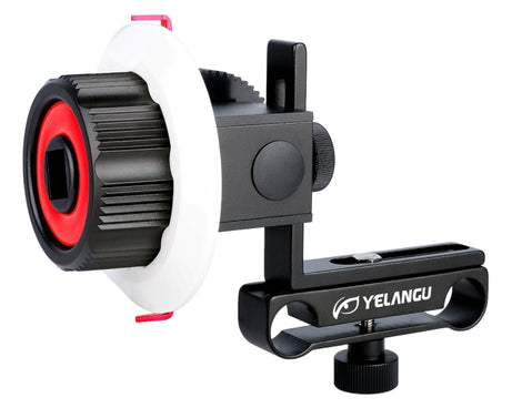 YELANGU F0 Camera Follow Focus with Gear Ring Belt for Canon / Nikon / Video Cameras / DSLR Cameras, F0 (Orange), F0 (Blue), F0 (Red)