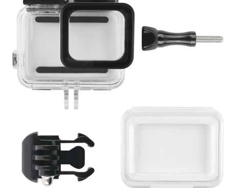 45m Waterproof Housing Protective Case + Touch Screen Back Cover for GoPro NEW HERO /HERO6 /5, with Buckle Basic Mount & Screw, No Need to Remove Lens, Touch Screen (Transparent), Touch Screen (Black)
