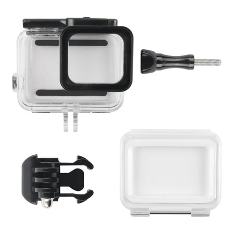 45m Waterproof Housing Protective Case + Touch Screen Back Cover for GoPro NEW HERO /HERO6 /5, with Buckle Basic Mount & Screw, No Need to Remove Lens, Touch Screen (Transparent)