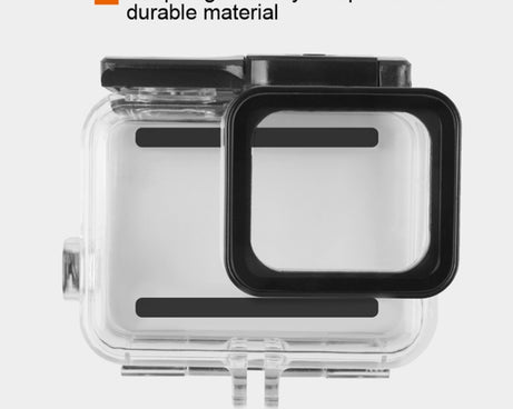 45m Waterproof Housing Protective Case + Touch Screen Back Cover for GoPro NEW HERO /HERO6 /5, with Buckle Basic Mount & Screw, No Need to Remove Lens, Touch Screen (Transparent), Touch Screen (Black)
