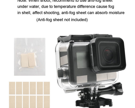 45m Waterproof Housing Protective Case + Touch Screen Back Cover for GoPro NEW HERO /HERO6 /5, with Buckle Basic Mount & Screw, No Need to Remove Lens, Touch Screen (Transparent), Touch Screen (Black)