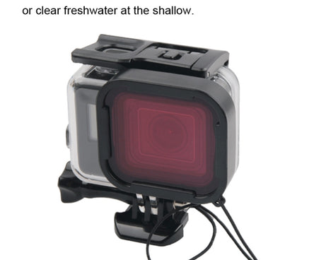 45m Waterproof Housing Protective Case + Touch Screen Back Cover for GoPro NEW HERO /HERO6 /5, with Buckle Basic Mount & Screw & (Purple, Red, Pink) Filters, No Need to Remove Lens, Touch Screen + Filters (Transparent), Touch Screen + Filters (Black)