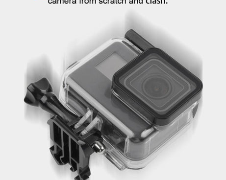 45m Waterproof Housing Protective Case + Touch Screen Back Cover for GoPro NEW HERO /HERO6 /5, with Buckle Basic Mount & Screw & (Purple, Red, Pink) Filters, No Need to Remove Lens, Touch Screen + Filters (Transparent), Touch Screen + Filters (Black)