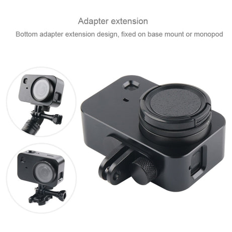 Housing Shell Aluminum Alloy Protective Cage with 37mm Filter Lens & Lens Cap & Screw for Xiaomi Mijia Small Camera