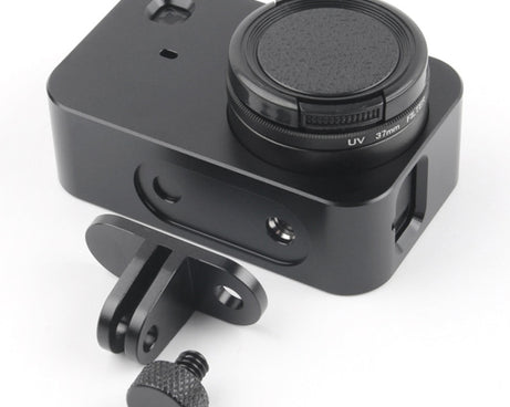 Housing Shell Aluminum Alloy Protective Cage with 37mm Filter Lens & Lens Cap & Screw for Xiaomi Mijia Small Camera