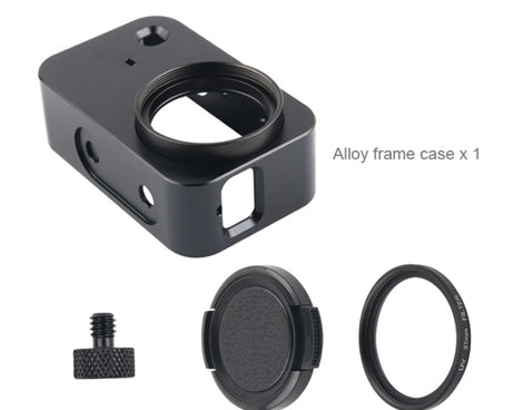Housing Shell Aluminum Alloy Protective Cage with 37mm Filter Lens & Lens Cap & Screw for Xiaomi Mijia Small Camera