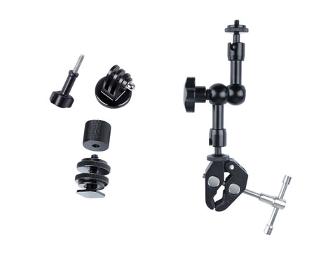 7 inch Adjustable Friction Articulating Magic Arm + Large Claws Clips, 7 inch Magic Arm + Claws Clips