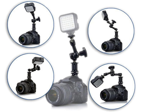 7 inch Adjustable Friction Articulating Magic Arm + Large Claws Clips, 7 inch Magic Arm + Claws Clips