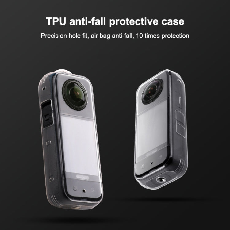 For Insta360 X3 Full Body Clear TPU Protective Case, Full Body Case
