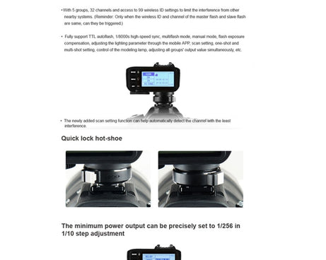 Godox X2T-C E-TTL II Bluetooth Wireless Flash Trigger for Canon, X2T-C for Canon