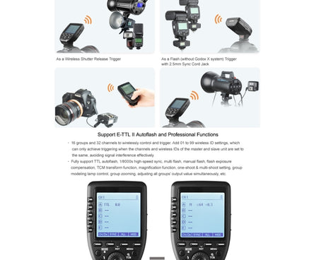 Godox Xpro-S TTL Wireless Flash Trigger for Sony, Xpro-S for Sony