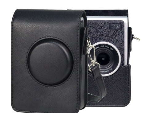 Vertical Full Body Camera PU Leather Case Bag with Strap for FUJIFILM instax mini Evo, For FUJIFILM instax mini Evo Vertical