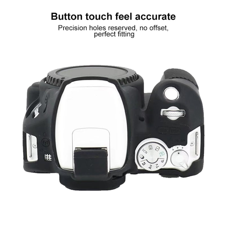For Canon EOS 200D / EOS 200D Mark II Soft Silicone Protective Case, For Canon EOS 200D, For Canon EOS 200D / EOS 200D Mark II