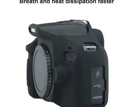 Soft Silicone Protective Case for Canon EOS 2000D, For Canon EOS 2000D