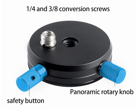 BEXIN QR-02 360 Degree Rotation Quick Release Head Camera Tripod Base Plate, QR-02 360