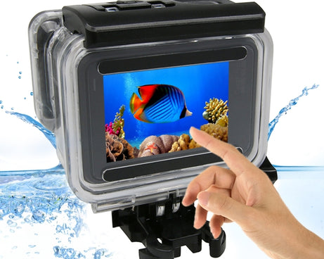 For GoPro HERO6 /5 Touch Screen 45m Waterproof Housing Protective Case with Buckle Basic Mount & Screw, No Need to Remove Lens, 45m Waterproof